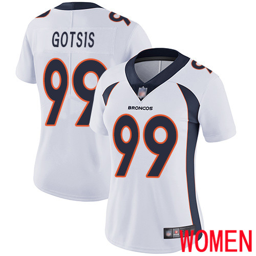 Women Denver Broncos #99 Adam Gotsis White Vapor Untouchable Limited Player Football NFL Jersey->youth nfl jersey->Youth Jersey